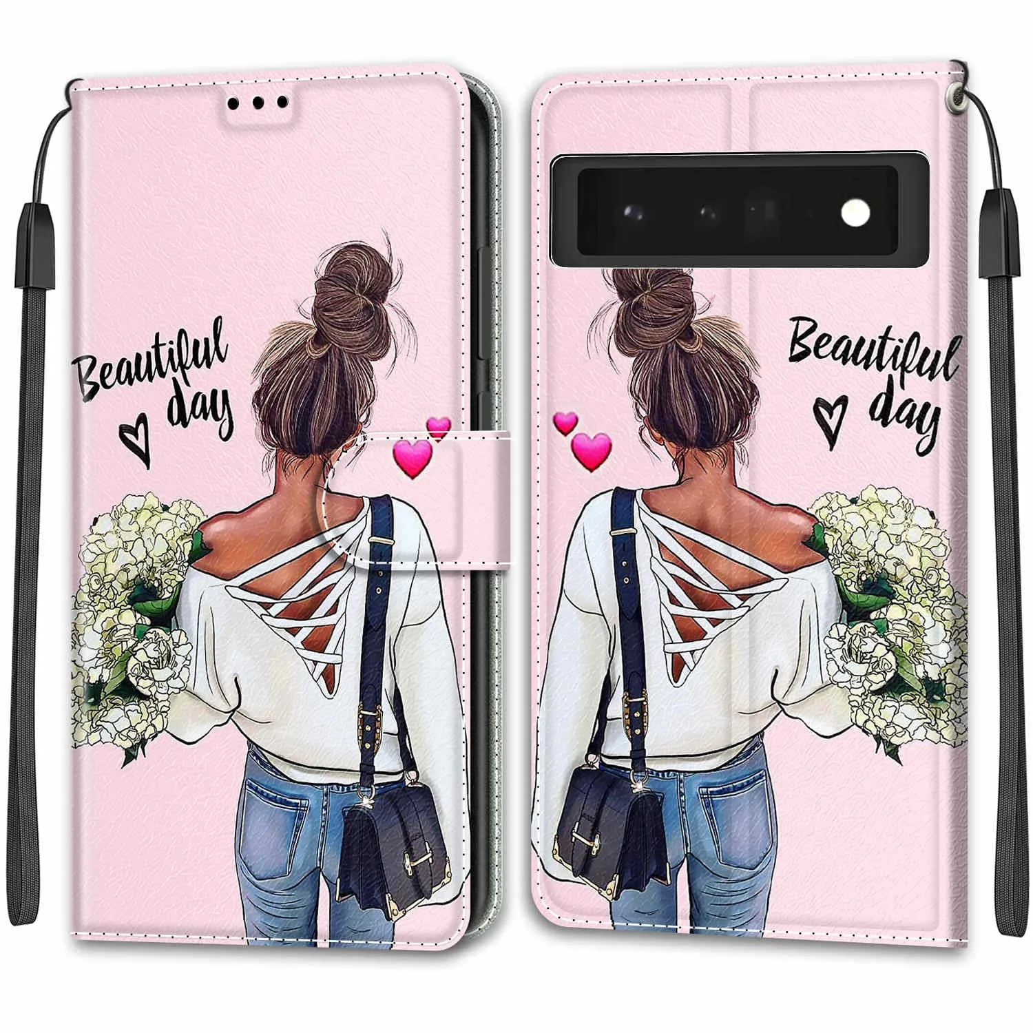 Feyten dívčí peněženkové pouzdro pro Google Pixel 6 Pro
