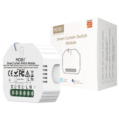 MOES MS-108WR WiFi RF433 modul pro ovládání rolet