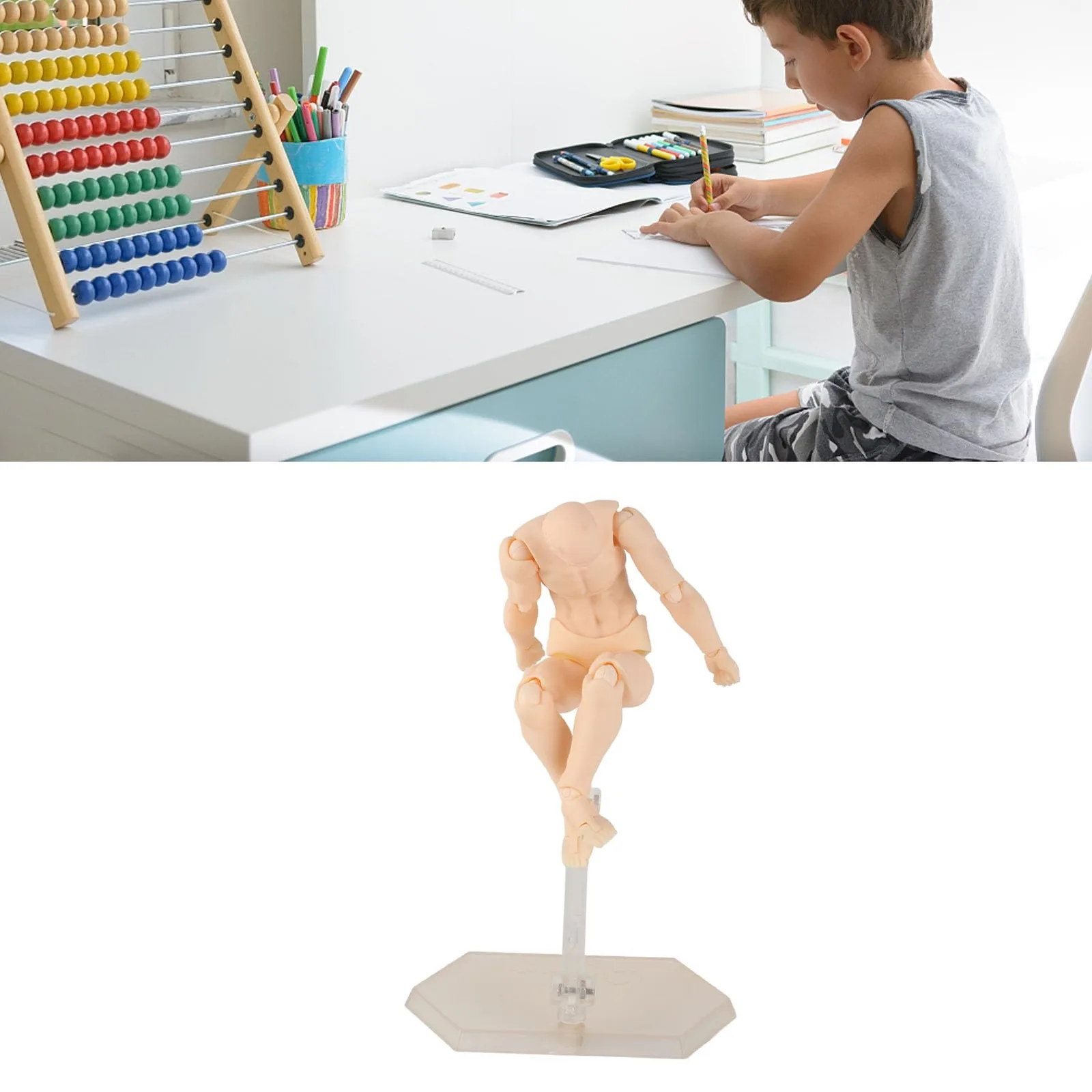 Kloubová mužská figurka pro kreslení Yctze typ 11 se stojánkem