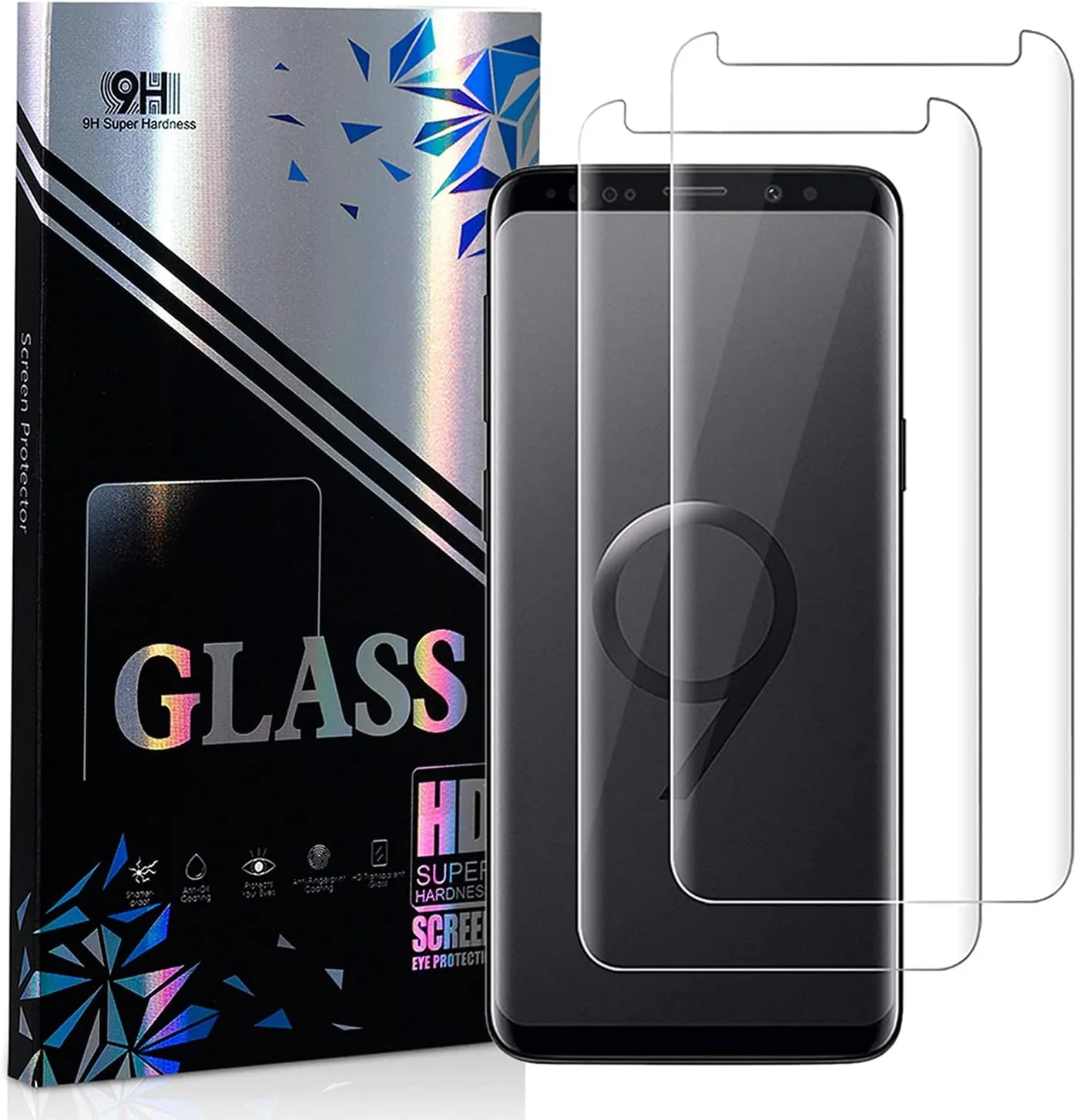Tvrzená skla 9H pro Samsung Galaxy S9, 2 ks