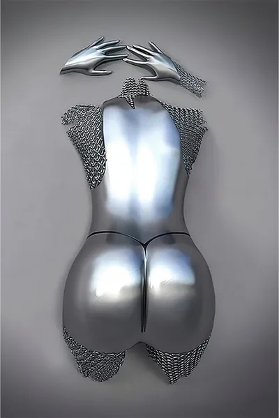 Kovový 3D obraz romantický pár 20 × 30 cm LPFNSF
