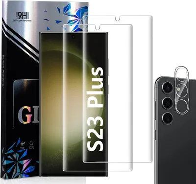 MSTJRY sklo na displej a fotoaparát pro Samsung Galaxy S23 Plus 2+1 ks