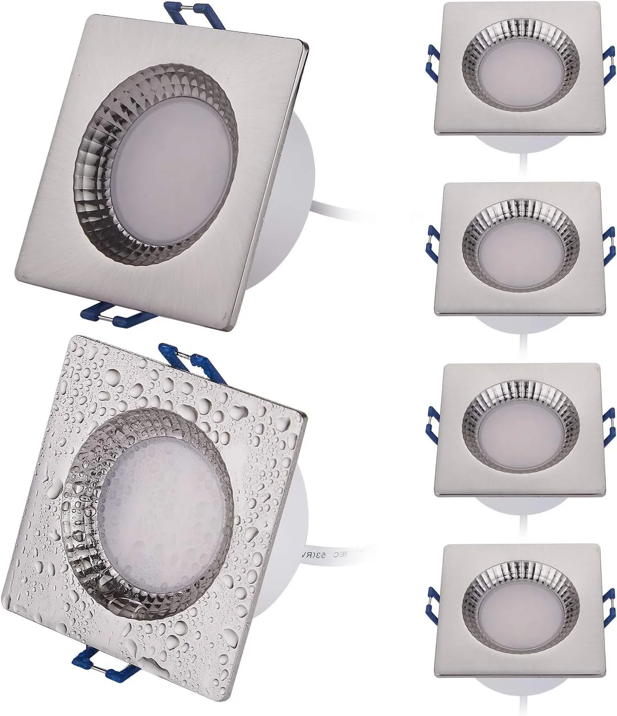 HCFEI teplé bílé LED svítidla 6 W IP44 6 ks